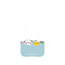 犀牛盾Mod NX手機殼 - iPhone 13 Pro - 【聯名設計款】 - 懶散兔與啾先生 Lazy Rabbit and Mr.Chu - 泡溫泉