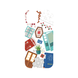 犀牛盾Mod NX手機殼 - iPhone 14 - 【聯名設計款】 - 老屋顏 Old House Face - 老房子拼貼