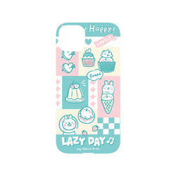 犀牛盾Mod NX手機殼 - iPhone 14 Plus - 【聯名設計款】 - 懶散兔與啾先生 Lazy Rabbit and Mr.Chu - 粉嫩夏日