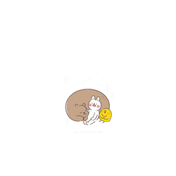 犀牛盾NX系列背板 - iPhone 14 Pro - 【聯名設計款】 - 懶散兔與啾先生 Lazy Rabbit and Mr.Chu - 依偎
