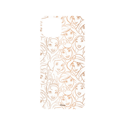 犀牛盾Mod NX手機殼 - iPhone 15 - 【聯名設計款】 - 迪士尼-公主系列 Disney Princess - Pattern系列-迪士尼公主 線稿