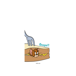 犀牛盾Mod NX手機殼 - iPhone 15 Plus - 【聯名設計款】 - 湯姆貓與傑利鼠 Tom and Jerry - 傑利鼠夾心三明治