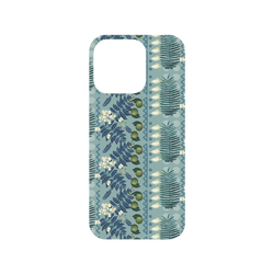 犀牛盾Mod NX手機殼 - iPhone 15 Pro - 【聯名設計款】 - 花生騷 WasangShow - 熱島嶼植淺藍款