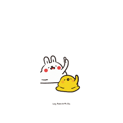 犀牛盾Mod NX手機殼 - iPhone 16 Pro - 【聯名設計款】 - 懶散兔與啾先生 Lazy Rabbit and Mr.Chu - 一起爛