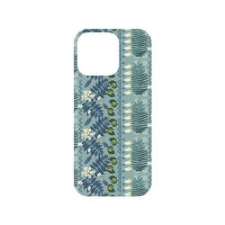 犀牛盾NX (MagSafe 兼容)背板 - iPhone 16 Pro - 【聯名設計款】 - 花生騷 WasangShow - 熱島嶼植淺藍款