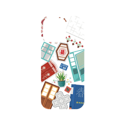 犀牛盾Mod NX手機殼 - iPhone 16 Pro - 【聯名設計款】 - 老屋顏 Old House Face - 老房子拼貼