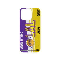 犀牛盾Mod NX (MagSafe 兼容)手機殼 - iPhone 16 Pro - NBA - 復古球員卡-洛杉磯湖人 L.A. Lakers - Vintage Card