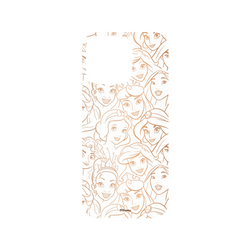 犀牛盾Mod NX手機殼 - iPhone 16 Pro - 【聯名設計款】 - 迪士尼-公主系列 Disney Princess - Pattern系列-迪士尼公主 線稿