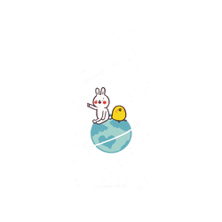 犀牛盾NX (MagSafe 兼容)背板 - iPhone 16 Pro Max - 【聯名設計款】 - 懶散兔與啾先生 Lazy Rabbit and Mr.Chu - 小宇宙