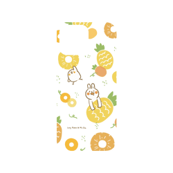 犀牛盾NX系列背板 - iPhone 16 Pro Max - 【聯名設計款】 - 懶散兔與啾先生 Lazy Rabbit and Mr.Chu - 鳳梨