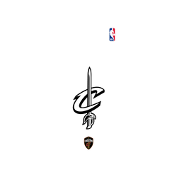 犀牛盾Mod NX手機殼 - iPhone 16 Pro Max - 【聯名設計款】 - NBA - B&W-克里夫蘭騎士 Cleveland Cavaliers B&W