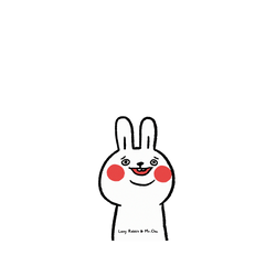 犀牛盾NX (MagSafe 兼容)背板 - iPhone 17 - 【聯名設計款】 - 懶散兔與啾先生 Lazy Rabbit and Mr.Chu - 傻笑
