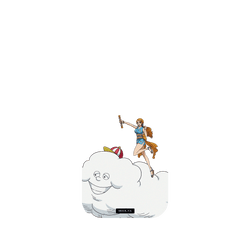 犀牛盾NX (MagSafe 兼容)背板 - iPhone Air - 【聯名設計款】 - 航海王 One Piece - 角色系列-雷雲宙斯與娜美