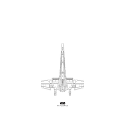 犀牛盾Mod NX手機殼 - iPhone Air - 【聯名設計款】 - 迪士尼-星際大戰 Star Wars - X戰機-線條黑
