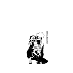 犀牛盾NX (MagSafe 兼容)背板 - iPhone Air - 【聯名設計款】 - 火影忍者 Naruto - 素描系列-旗木卡卡西&帕克