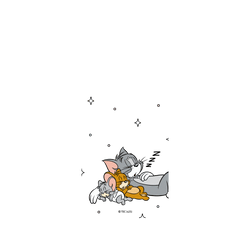 犀牛盾NX (MagSafe 兼容)背板 - iPhone 17 Pro - 【聯名設計款】 - 湯姆貓與傑利鼠 Tom and Jerry - 睡覺好夥伴