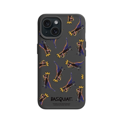 iPhone 15 SolidX  巴斯奇亞 Jean-Michel Basquiat 小恐龍-拼貼款