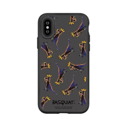 iPhone XS SolidSuit  巴斯奇亞 Jean-Michel Basquiat 小恐龍-拼貼款