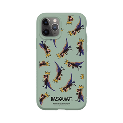 iPhone 11 Pro SolidSuit  巴斯奇亞 Jean-Michel Basquiat 小恐龍-拼貼款