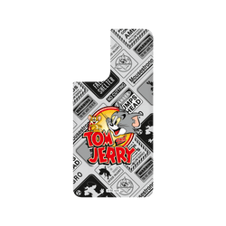 犀牛盾SolidSuit手機殼 - Samsung Galaxy S21+ - 【聯名設計款】 - 湯姆貓與傑利鼠 Tom and Jerry - 貼紙系列 - 復古LOGO