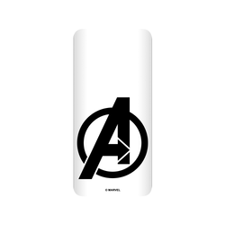 犀牛盾SolidSuit手機殼 - 紅米 Note 9 - 【聯名設計款】 - 迪士尼-漫威 Marvel - 漫威Logo-復仇者聯盟 黑色標誌