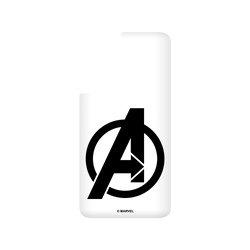 犀牛盾SolidSuit手機殼 - Samsung Galaxy S21 FE - 【聯名設計款】 - 迪士尼-漫威 Marvel - 漫威Logo-復仇者聯盟 黑色標誌