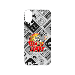 犀牛盾SolidSuit手機殼 - iPhone XS - 【聯名設計款】 - 湯姆貓與傑利鼠 Tom and Jerry - 貼紙系列 - 復古LOGO