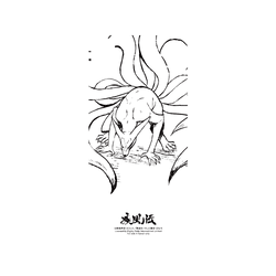 犀牛盾SolidSuit手機殼 - iPhone XS Max - 【聯名設計款】 - 火影忍者 Naruto - 素描系列-Kurama
