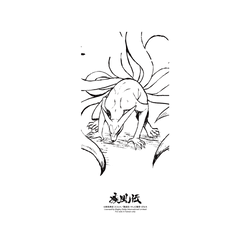 犀牛盾SolidSuit手機殼 - iPhone 7/8/SE2/SE3 - 【聯名設計款】 - 火影忍者 Naruto - 素描系列-Kurama