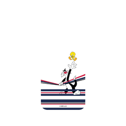 iPhone 7 / 8 / SE / SE2 SolidSuit  Looney Tunes 線條系列-崔弟與傻大貓