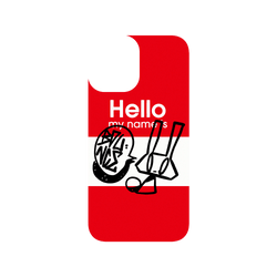 iPhone 12 mini 犀牛盾SolidSuit (MagSafe 兼容)聯名設計款防摔背蓋手機殼 BOUNCE - HELLO MY NAME IS BOUNCE