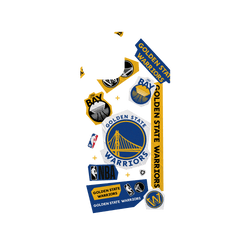 犀牛盾SolidSuit手機殼 - iPhone 12/12 Pro - 【聯名設計款】 - NBA - 拼貼系列-金州勇士 Golden State Warriors - Collage