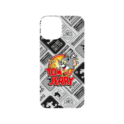 犀牛盾SolidSuit手機殼 - iPhone 12/12 Pro - 【聯名設計款】 - 湯姆貓與傑利鼠 Tom and Jerry - 貼紙系列 - 復古LOGO