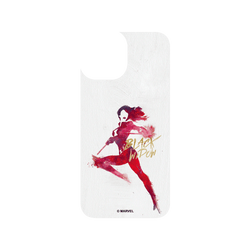 iPhone 13 mini 犀牛盾SolidSuit (MagSafe 兼容)聯名設計款防摔背蓋手機殼 迪士尼-漫威 Marvel - 黑寡婦-塗鴉版