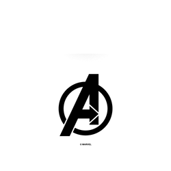 犀牛盾SolidSuit手機殼 - Google Pixel 7 Pro - 【聯名設計款】 - 迪士尼-漫威 Marvel - 漫威Logo-復仇者聯盟 黑色標誌