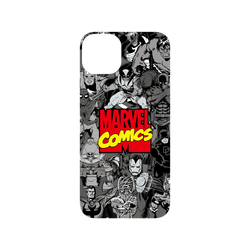 iPhone 14 Plus 犀牛盾SolidSuit (MagSafe 兼容)聯名設計款防摔背蓋手機殼 迪士尼-漫威 Marvel - 漫威英雄-漫畫標誌