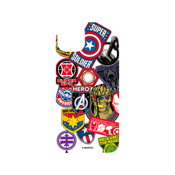iPhone 14 Plus 犀牛盾SolidSuit (MagSafe 兼容)聯名設計款防摔背蓋手機殼 迪士尼-漫威 Marvel - 漫威英雄-貼紙系列