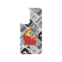 犀牛盾SolidSuit手機殼 - Samsung Galaxy S23+ - 【聯名設計款】 - 湯姆貓與傑利鼠 Tom and Jerry - 貼紙系列 - 復古LOGO