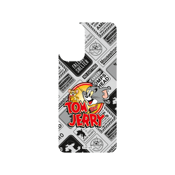 犀牛盾SolidSuit手機殼 - Samsung Galaxy A13 (4G) - 【聯名設計款】 - 湯姆貓與傑利鼠 Tom and Jerry - 貼紙系列 - 復古LOGO