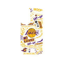 犀牛盾SolidSuit手機殼 - Samsung Galaxy A54 - 【聯名設計款】 - NBA - 塗鴉系列-洛杉磯湖人 L.A. Lakers - Graffiti