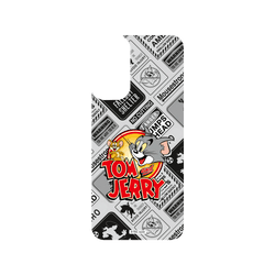 犀牛盾SolidSuit手機殼 - Samsung Galaxy A14 (4G) - 【聯名設計款】 - 湯姆貓與傑利鼠 Tom and Jerry - 貼紙系列 - 復古LOGO