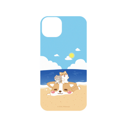 犀牛盾SolidSuit手機殼 - iPhone 15 Plus - 【聯名設計款】 - 柴語錄 Shiba Says - 沙灘上的龐然大物