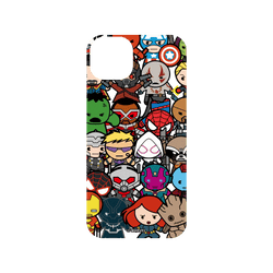 iPhone 15 Plus 犀牛盾SolidSuit (MagSafe 兼容)聯名設計款防摔背蓋手機殼 迪士尼-漫威 Marvel - 漫威英雄-復仇者聯盟 集合Q版