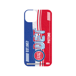 犀牛盾SolidSuit手機殼 - iPhone 15 Plus - 【聯名設計款】 - NBA - 復古球員卡-底特律活塞 Detroit Pistons - Vintage Card