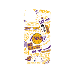 犀牛盾SolidSuit手機殼 - iPhone 15 Plus - 【聯名設計款】 - NBA - 塗鴉系列-洛杉磯湖人 L.A. Lakers - Graffiti