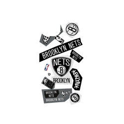 犀牛盾SolidSuit手機殼 - iPhone 15 Plus - 【聯名設計款】 - NBA - 拼貼系列-布魯克林籃網 Brooklyn Nets - Collage