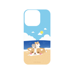 犀牛盾SolidSuit手機殼 - iPhone 15 Pro - 【聯名設計款】 - 柴語錄 Shiba Says - 沙灘上的龐然大物