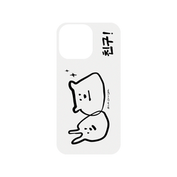 iPhone 15 Pro Max 犀牛盾SolidSuit (MagSafe 兼容)聯名設計款防摔背蓋手機殼 TwoGirls - 黑白朋友