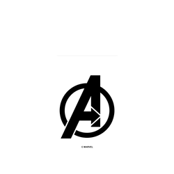 犀牛盾SolidSuit手機殼 - Google Pixel 8 Pro - 【聯名設計款】 - 迪士尼-漫威 Marvel - 漫威Logo-復仇者聯盟 黑色標誌