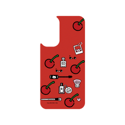 犀牛盾SolidSuit (MagSafe 兼容)手機殼 - Samsung Galaxy A15 (4G) - 【聯名設計款】 - 爽爽貓 Song Song Meow By SECOND - 櫻桃爽爽貓